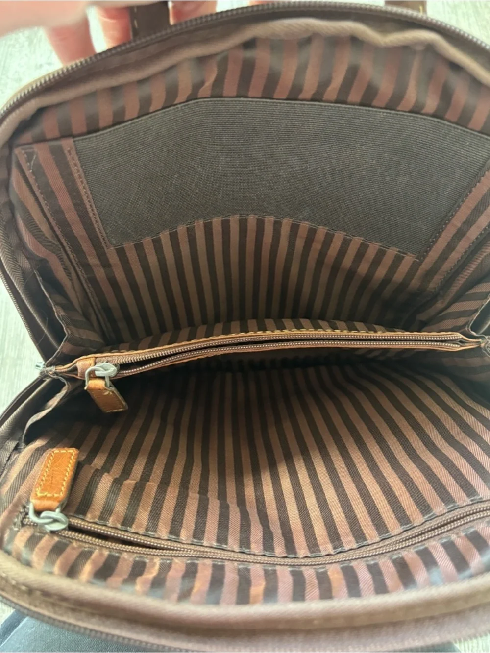 Jack Rogers Brown Leather Mini Backpack